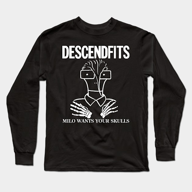 Descendfits - Milo Wants Your Skulls Long Sleeve T-Shirt by PainterBen